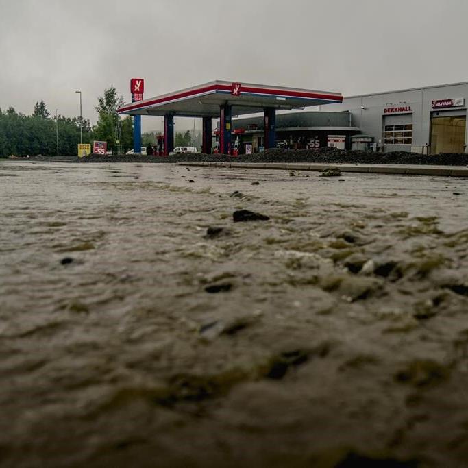 Stay inside as dangerous stormy weather lashes northern Europe, officials say. 2 people have died